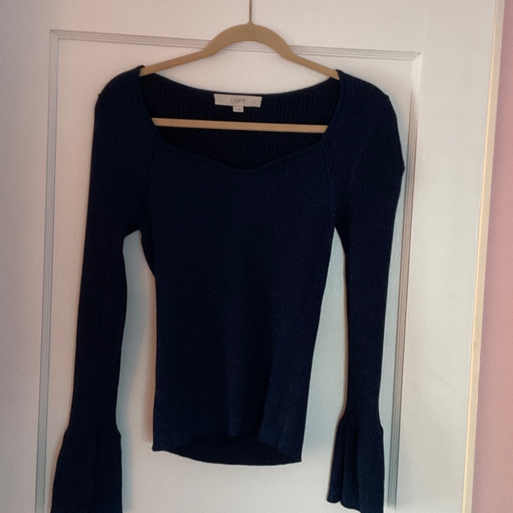LOFT Midnight Blue Knit Top